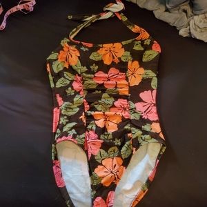 Halter top style bathing suit